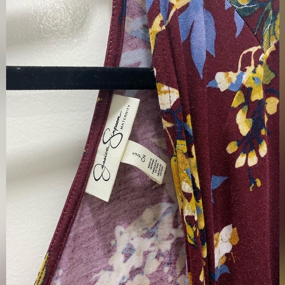 Jessica Simpson Women's Maternity V-Neck Maxi Dress - Picture 3 of 4